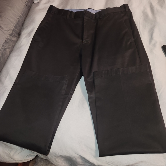 Haggar 100% cotton black pants men size 34-30 - Picture 3 of 3